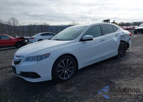 2015 Acura Tlx V6 Tech z USA, uszkodzony, nr VIN 19UUB3F55FA000905